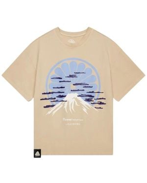 Flower Mountain T-Shirts - Blue