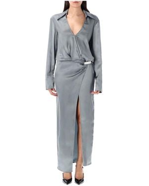 The Attico Maxi Dresses - Grey