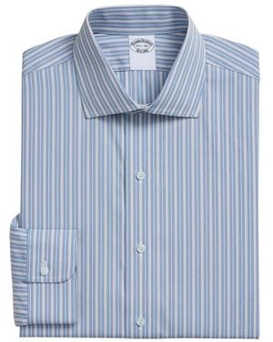 Brooks Brothers Overhemden ,Blauw ,Katoen Regular Fit Katoenen Overhemd Met Engelse Kraag