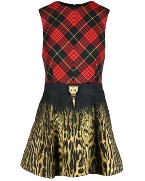 Roberto Cavalli Short Dresses - Brown