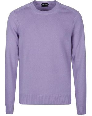 Tom Ford Round-Neck Knitwear - Purple