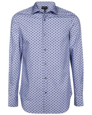 Emporio Armani Casual Shirts - Blue