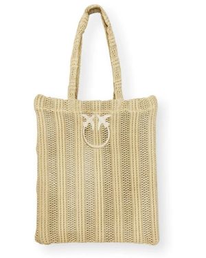 Pinko Tote Bags - Natural