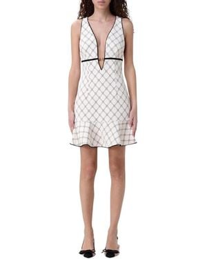 Elisabetta Franchi Short Dresses - Bianco
