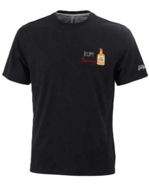 MC2 Saint Barth Tops ,Zwart ,Katoen Arnott T-Shirt