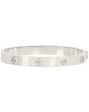 Tory Burch Icon Hinge Armreif - Weiß