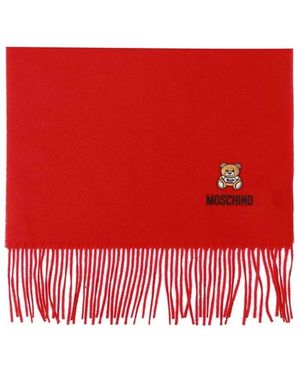 Moschino Accessoires ,Rood ,Effen Sjaal