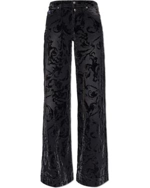 Versace Jeans Couture Wide Pants - Black