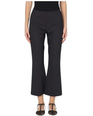 Liviana Conti Cropped Flare Hosen - Schwarz