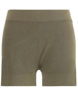 Extreme Cashmere Fitness ,Groen ,Katoen Tweekleurige Katoenen Shorts
