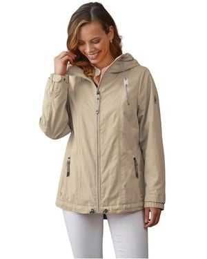 Junge Jacke Mit Moderner Passform, Kapuze Und Kordelzug - Braun
