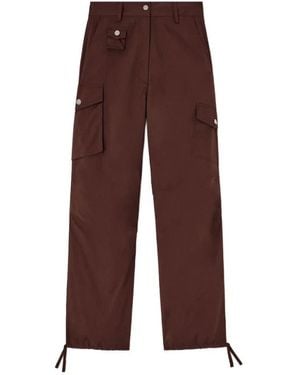 Ganni Wide Trousers - Brown