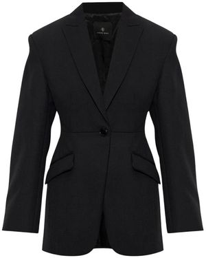 Anine Bing Jassen ,Zwart ,Wol Elga Blazer