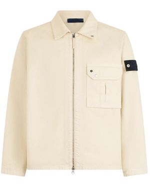 Stone Island Leichte Jacke Mit Reißverschluss - Natur