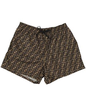 Fendi Badmode ,Bruin ,Nylon Zwemshorts