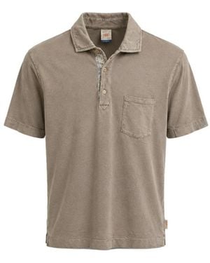 Bob Tops ,Katoen Poloshirt Met Korte Mouwen - Naturel