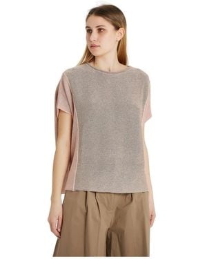Le Tricot Perugia T-Shirts - Brown