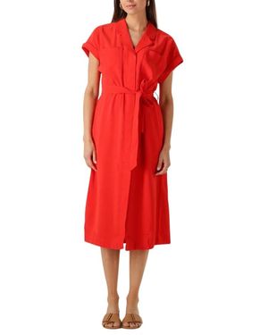 Moss Copenhagen Elegantes Rotes Midi-Kleid