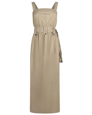 Liu Jo Langes Popeline-Kleid - Natur