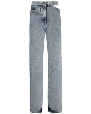 パンツ MSGM Women Straight Pants 3741MDP01 24750697 Grey Pants and shorts for women: casual, fashion - MSGM Official