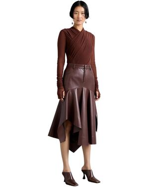 Philosophy Di Lorenzo Serafini Leather Skirts - Red
