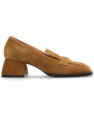 NODALETO Schoenen ,Bruin ,Suède Schoenen Met Hakken Bulla Cara