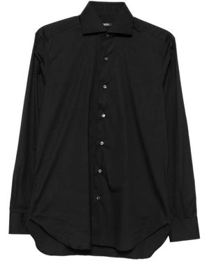 Barba Napoli Casual Shirts - Black