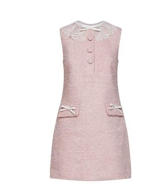 Self-Portrait Short Dresses - Rosa