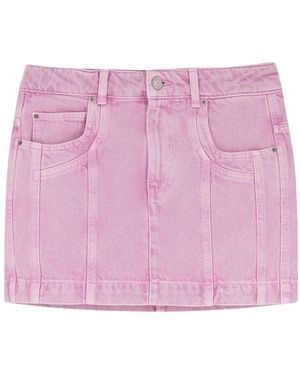 Isabel Marant Mini Jeansrock - Pink