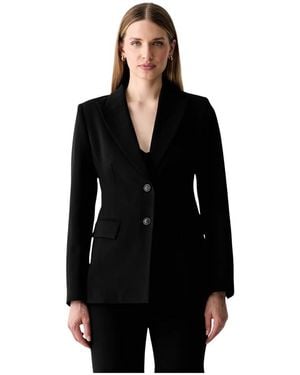 Trussardi Slim Enkelrij Blazer - Zwart