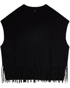 Patrizia Pepe Round-Neck Knitwear - Negro
