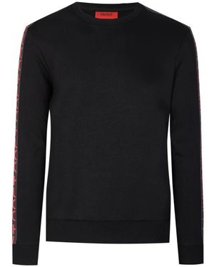HUGO Round-Neck Knitwear - Black
