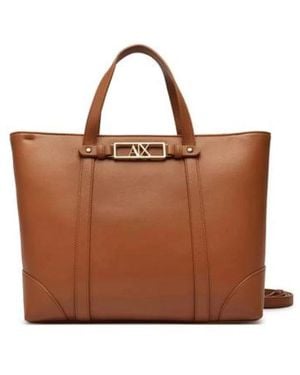 ARMANI EXCHANGE Tote Bags - Brown