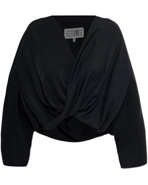 MM6 by Maison Margiela Blouses - Black
