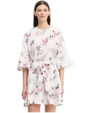 Munthe Kleedjes ,Wit ,Katoen Blaydon Mini Jurk