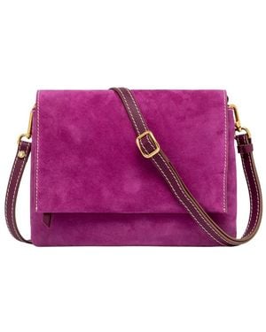 Gianni Chiarini Tassen ,Roze ,Leer Three Crossbody Bag - Paars