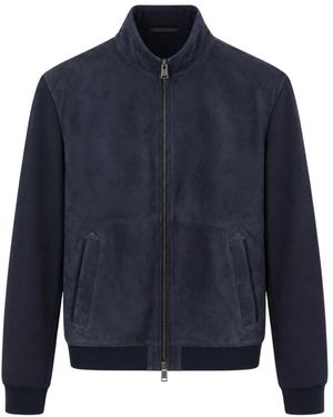 Canali Bomber Jackets - Blue
