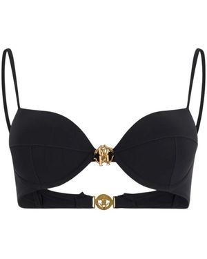 Roberto Cavalli Bikinitop Met Logodetail - Zwart