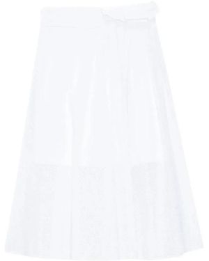 MSGM Midi Skirts - Blanco