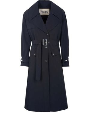 Herno Eleganter Mantel - Blau