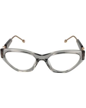 Philipp Plein Accessoires ,Grijs ,Cat Eye Frame - Bruin