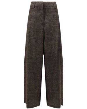 Alysi Wide Trousers - Brown