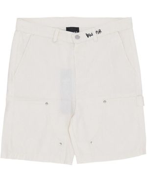 DISCLAIMER Casual Shorts - White