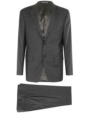Corneliani Twill wolle grauer anzug
