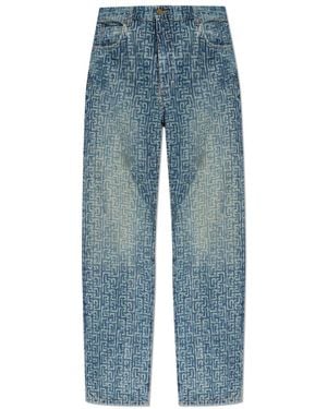 Balmain Straight Jeans - Blue