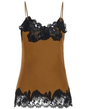Gold Hawk Sleeveless Tops - Marron