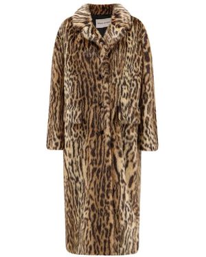 Stand Studio Single-Breasted Coats - Brown