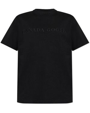 Canada Goose Logo T-Shirt - Schwarz