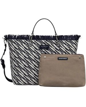 Emporio Armani Shopping Bags - Metallic