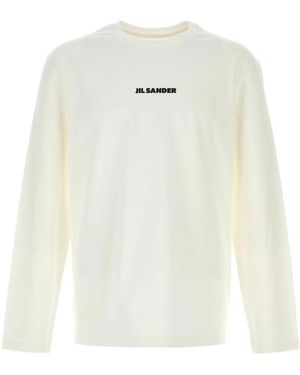 Jil Sander Long Sleeve Tops - White